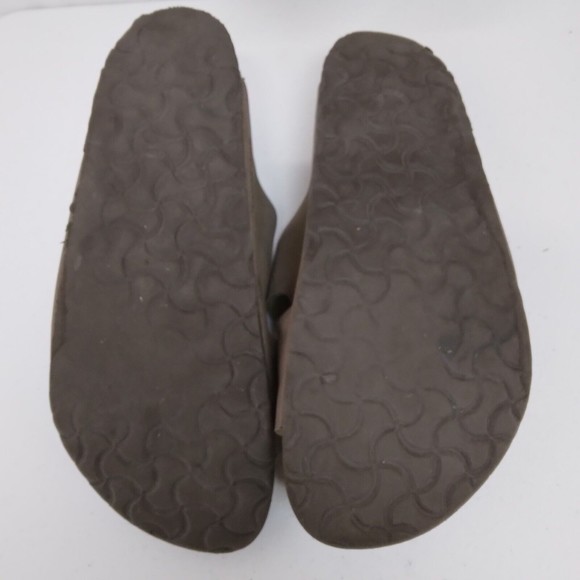Birkenstock Arizona Sz US 9 EU 42 Birko-Flor Gray Shoes Sandals Comfort Slip-On - Picture 10 of 13